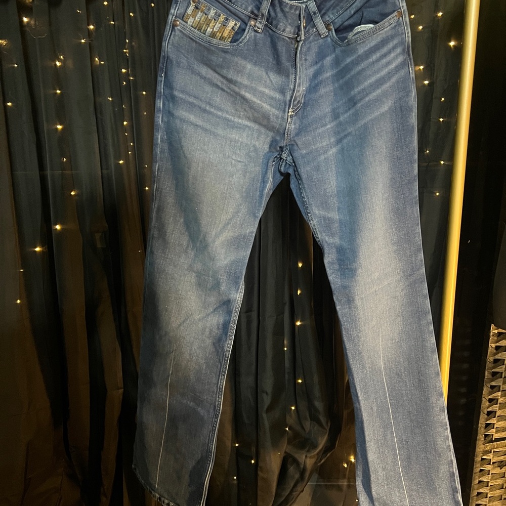 Wrangler Dark Blue Boot Cut Jeans